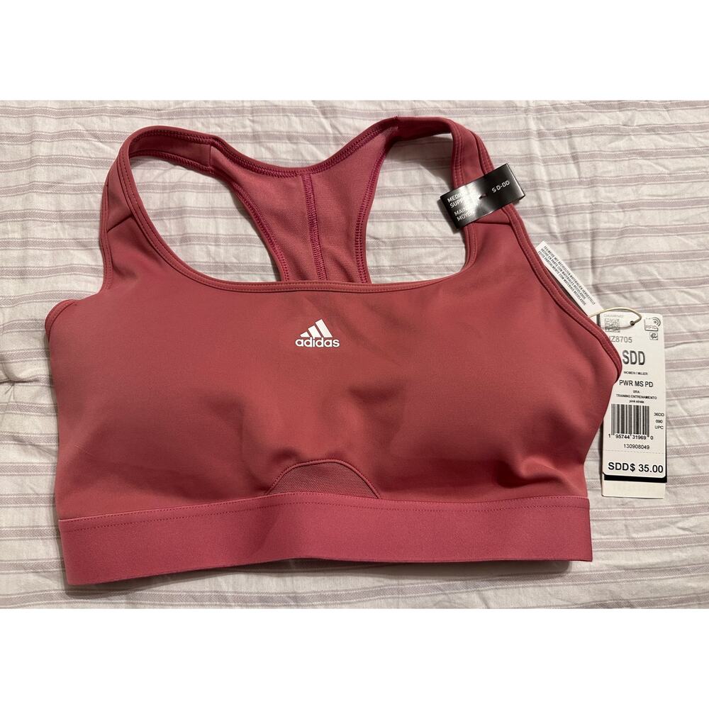Adidas Powerreact Medium Support Bra; ADIDAS Size SDD